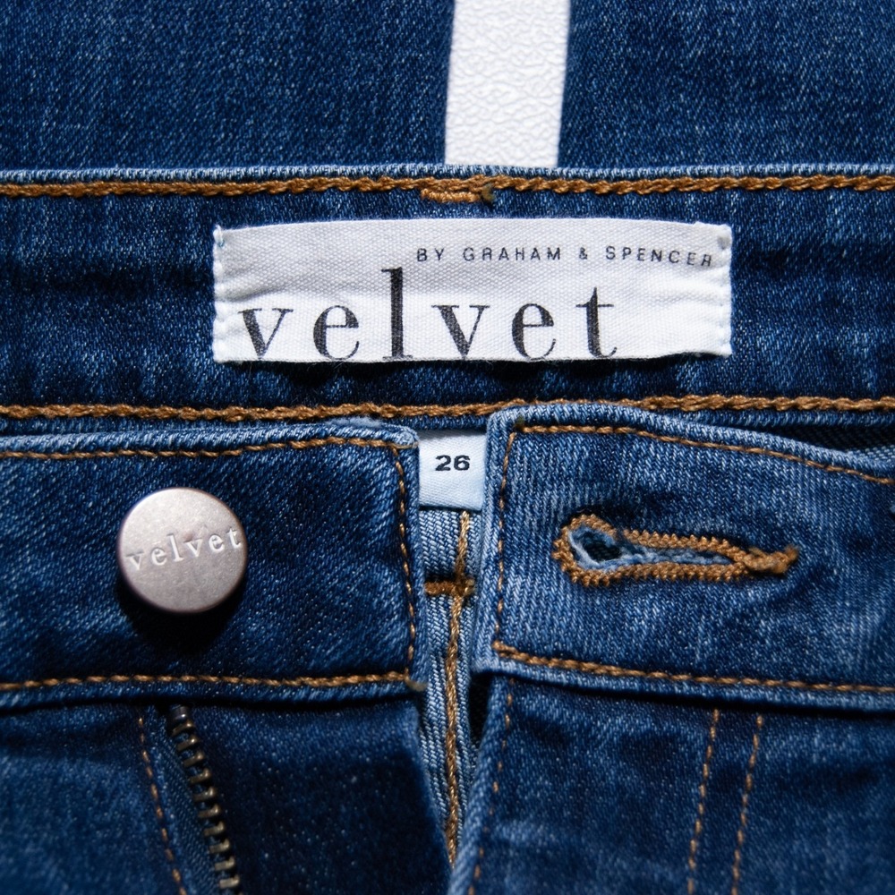 Velvet Graham Spencer Women's Jeans Size 26 Jerry High Rise Straight Cuff - Picture 3 of 13